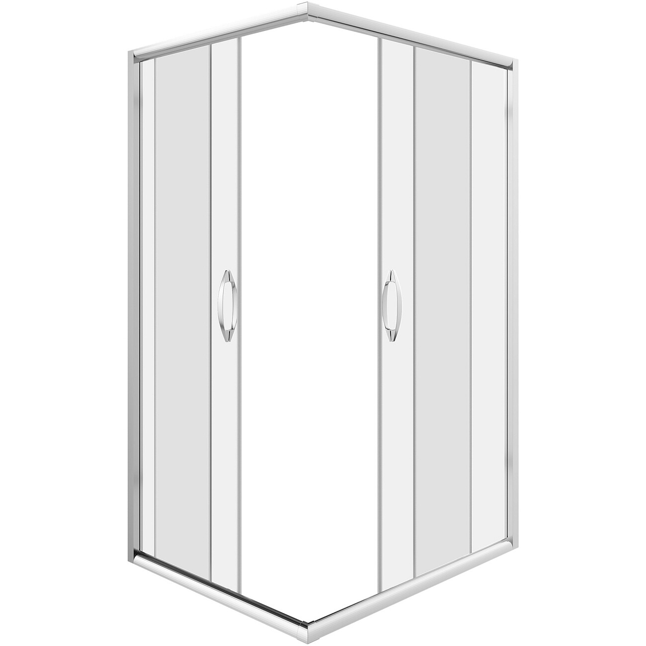 Душевой уголок прямоугольный 110х90 см хром Diwo "Суздаль" - изображение 7