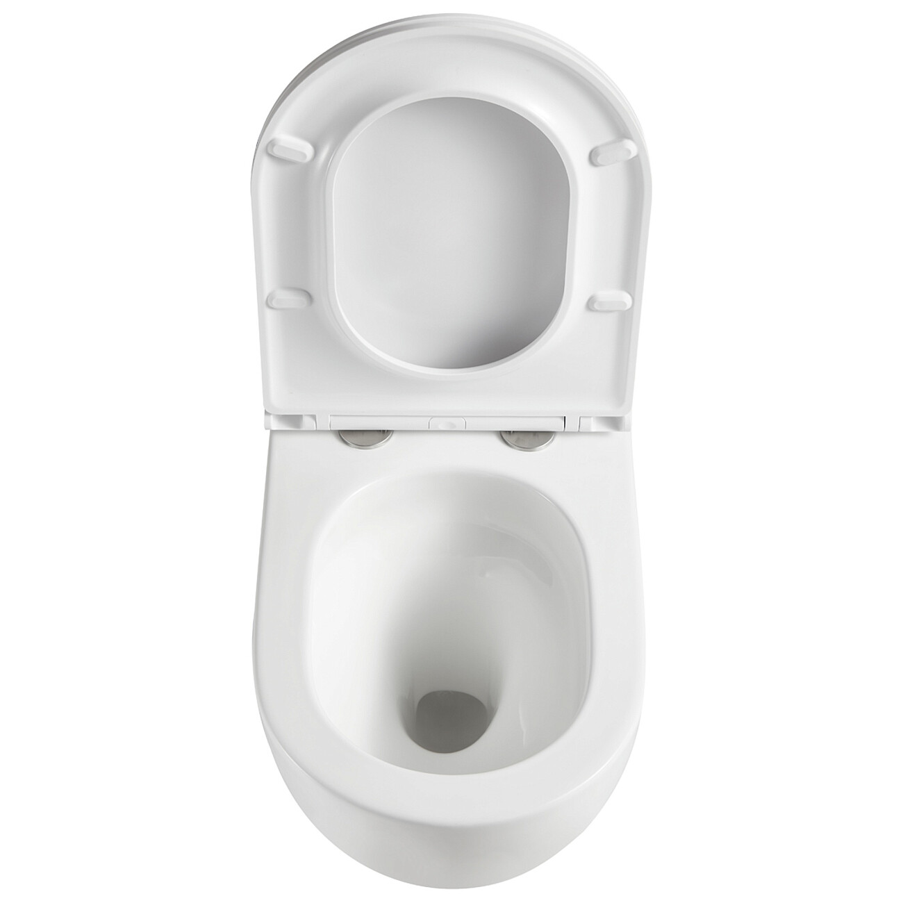 Унитаз подвесной безободковый с сиденьем микролифт белый Point "Сатурн" PN41901 - изображение 8