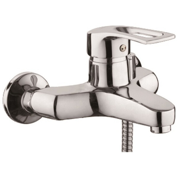 Смеситель для ванны с душевой лейкой и коротким изливом хром D-Lin D130422-6 - изображение 1
