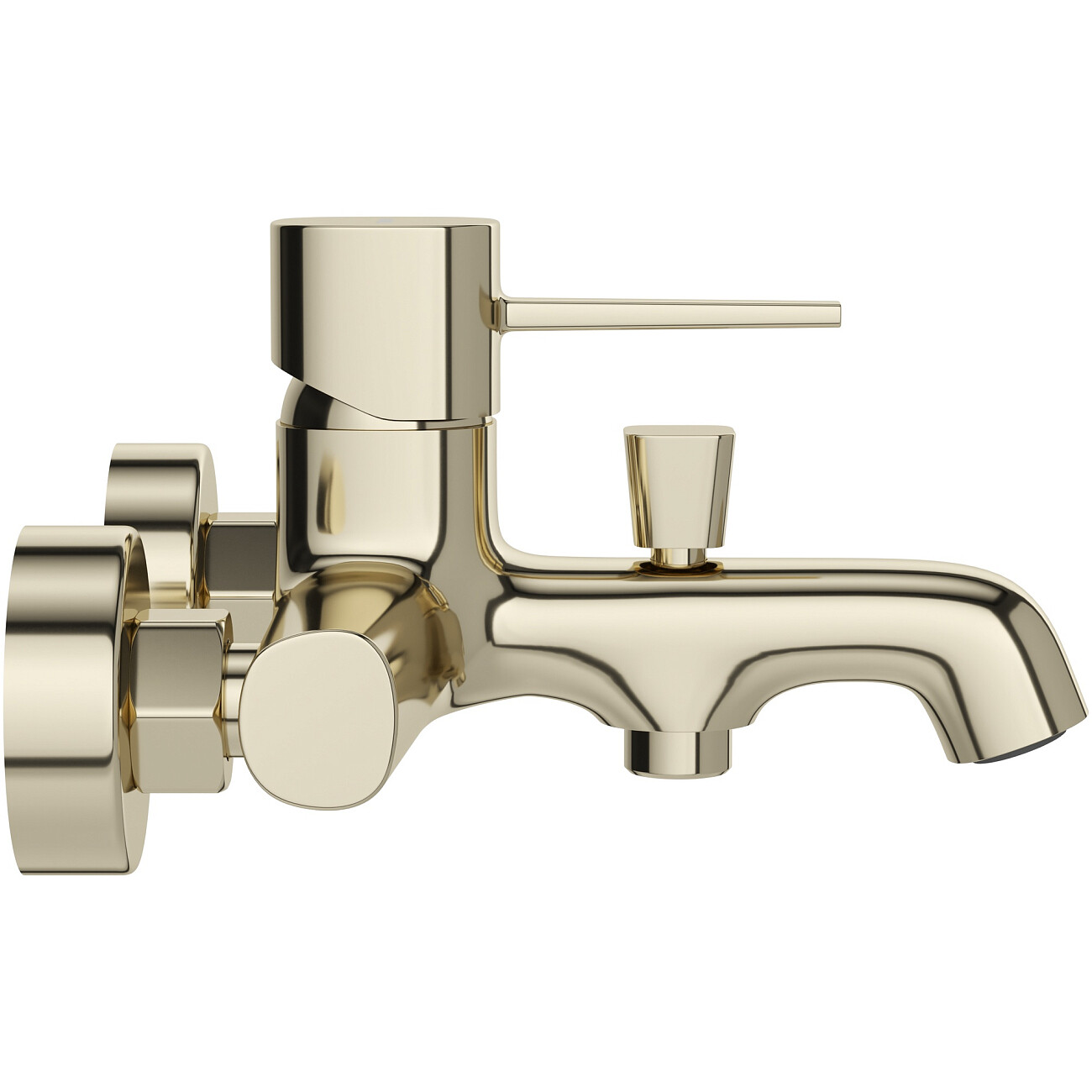 Смеситель для ванны с душем настенный золотой Stworki "Эстерсунд" S31100GG - изображение 9