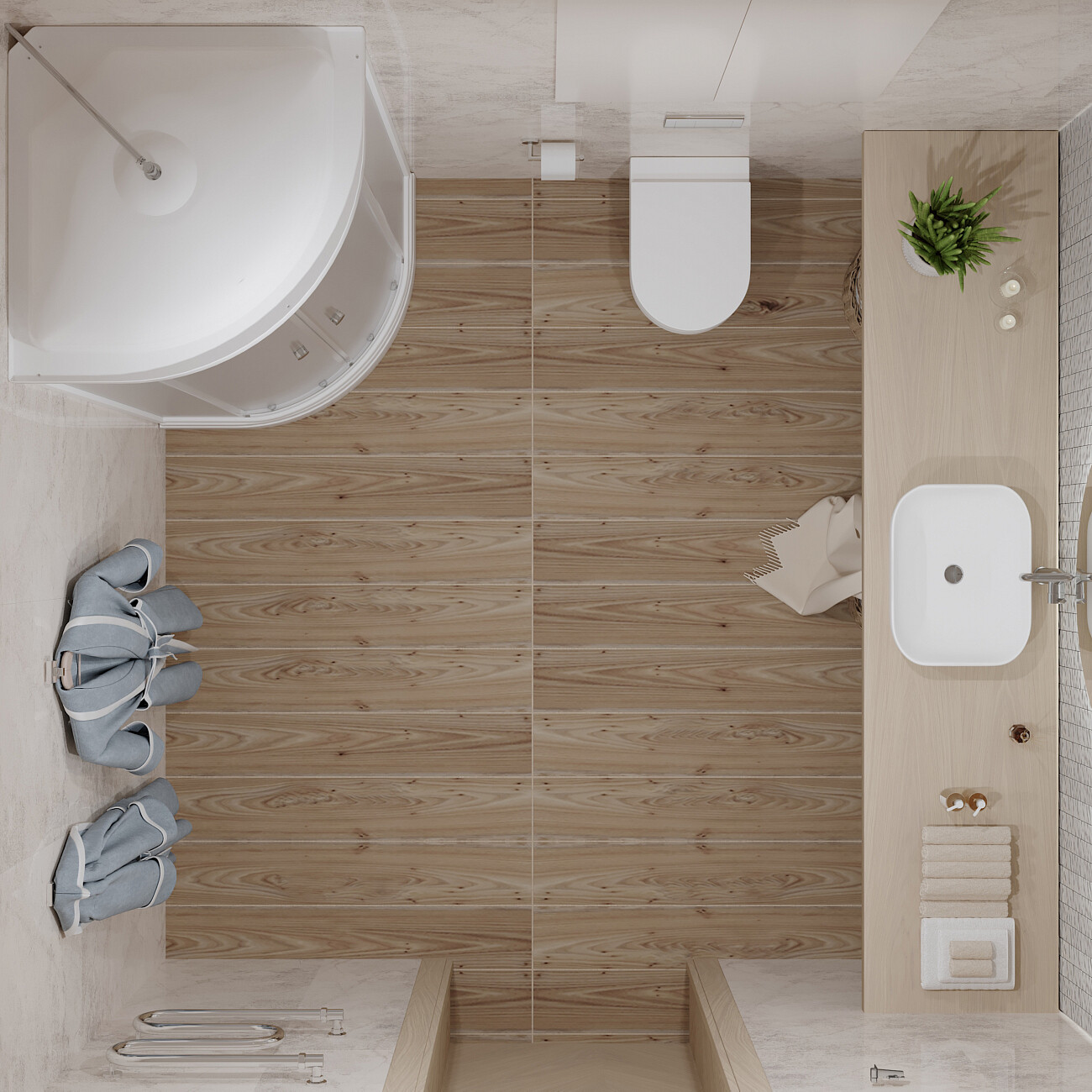 Душевая кабина четверть круга с низким поддоном 80х80 см белая Diwo "Новгород" Щ0000055610 - изображение 11