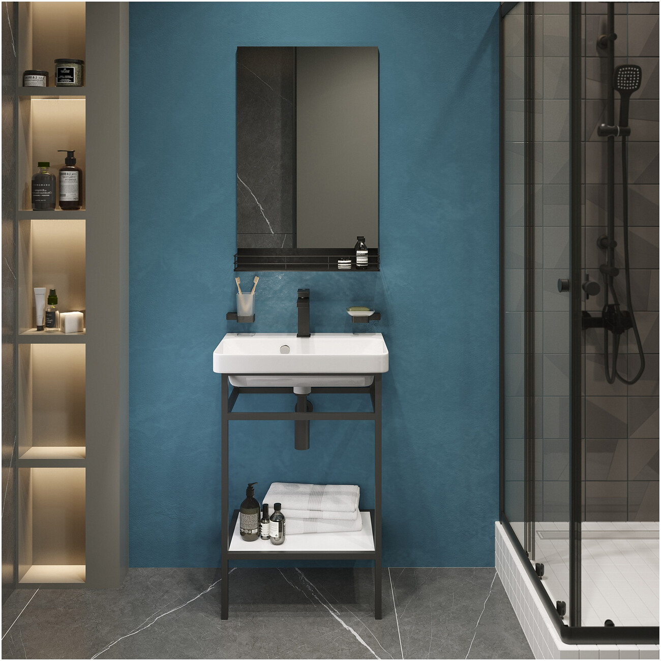 Сифон для раковины из нержавеющей стали черный Ewrika HFEW08030 - изображение 8