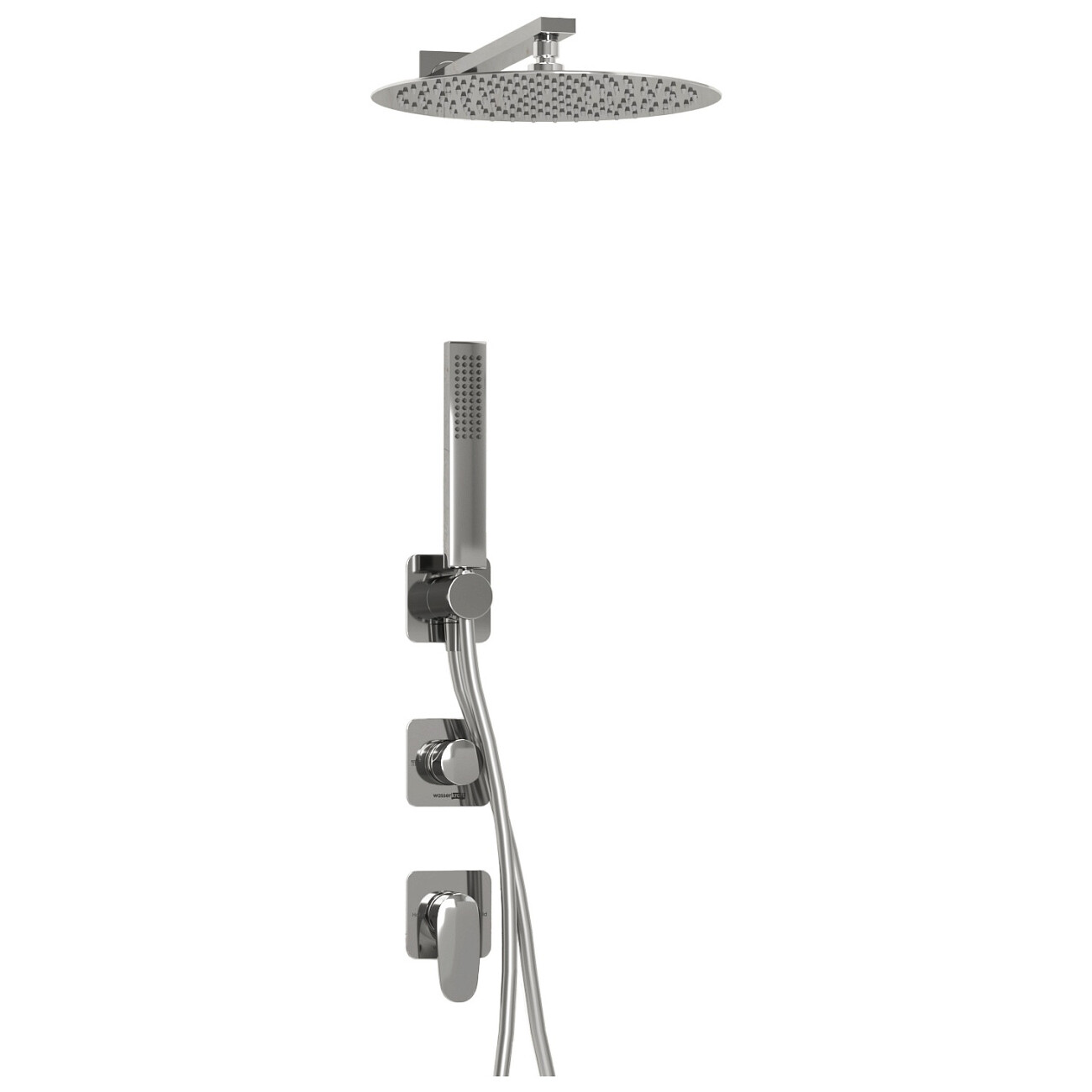 Душевой комплект с верхним душем и смесителем хром Wasserkraft A3151.268.090.116.271.087.103 - изображение 5