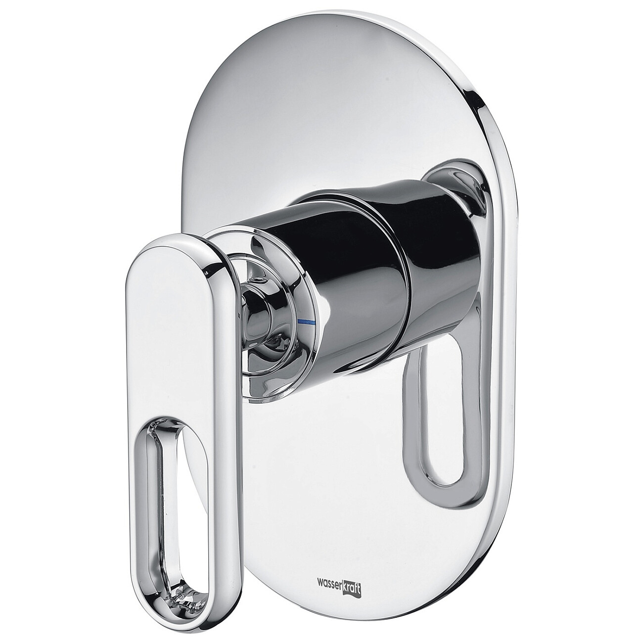 Смеситель для душа встраиваемый из латуни хром Wasserkraft 1851 - изображение 4