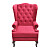 Кресло с мягкими подлокотниками ярко-розовое Dg-Home