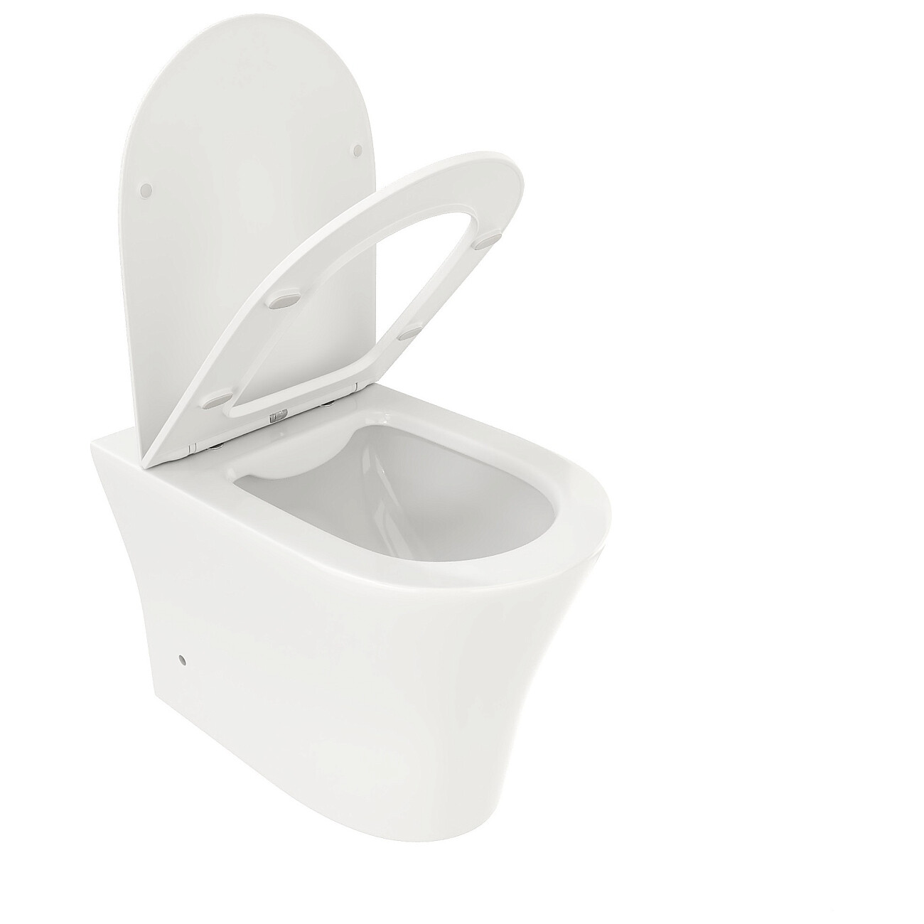 Унитаз приставной безободковый белый Cerutti SPA Adige F CT8907 - изображение 7