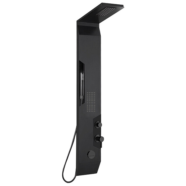 Душевая панель с гидромассажем черная Ceruttispa OGLIO B CT8987 - изображение 1