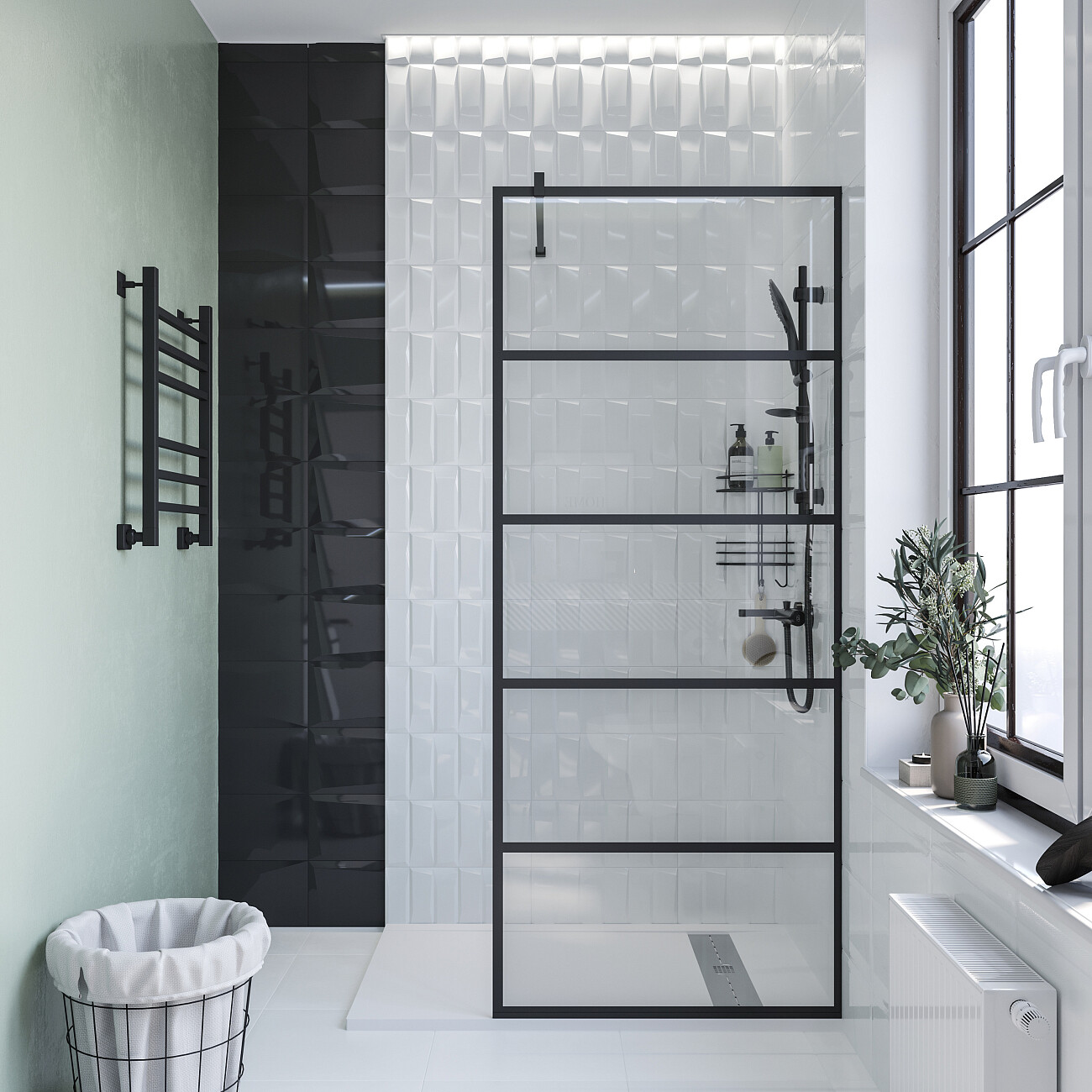 Поддон для душа с сифоном 160x80 см белый камень Stworki "Эстерсунд" - изображение 6