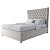 Кровать подростковая с мягким изголовьем 140х200 молочная QuickSand