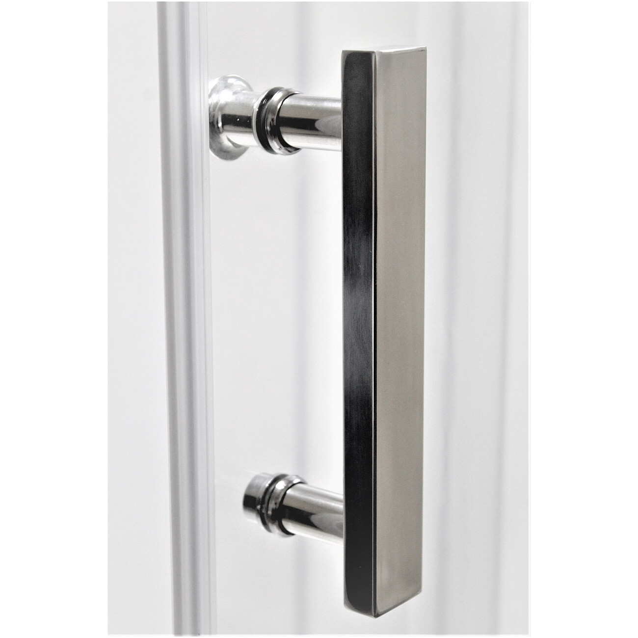 Душевая кабина четверть круга с низким поддоном 90х90 см хром, белая Cerutti SPA Korra 90T - изображение 2