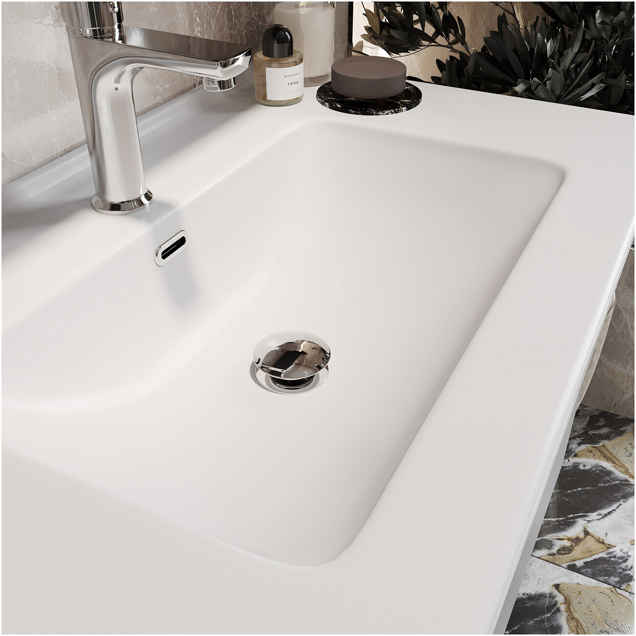 Раковина мебельная 46х60 см белая Stworki "Готланд 80" - изображение 6