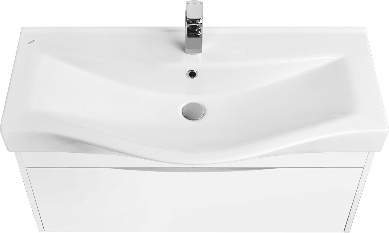 Раковина мебельная фарфоровая 100 см белая Stworki "Беверли" - изображение 9