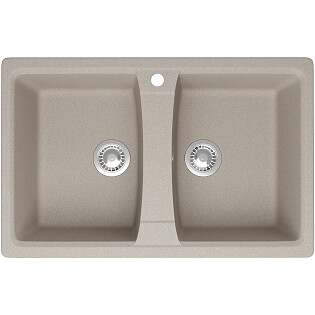 Мойка кухонная бежевая Domaci &quot;Болонья&quot; М-26-003