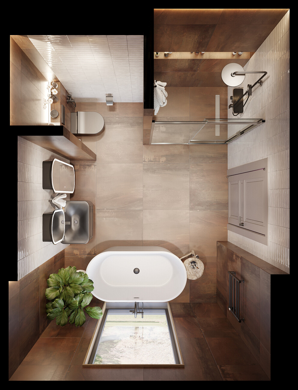 Ванна акриловая овальная 80х160 см белая матовая Artemis Bauci 1.05.409.054.01.1.26 - изображение 5