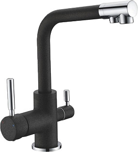 Смеситель для кухни однорычажный с изливом для фильтрованной воды морион Domaci &quot;Солерно&quot; DC-3003