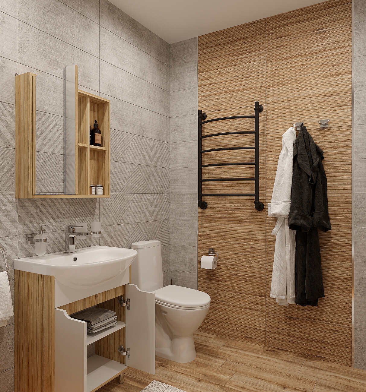 Полотенцесушитель водяной 80х50 см матовый черный Ewrika "Сафо" D 4627201607973 - изображение 11