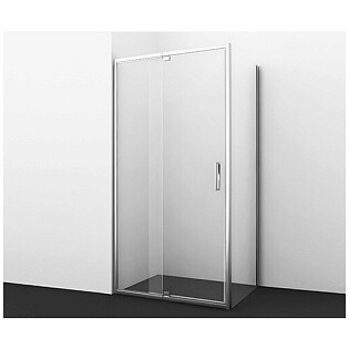 Душевой уголок прямоугольный 110х80 см хром Wasserkraft Berkel 48P14