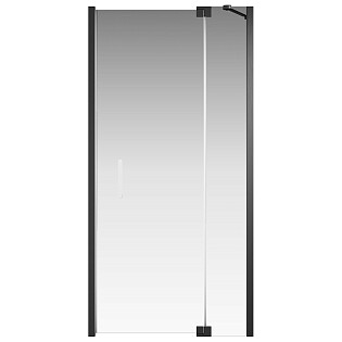 Душевая дверь стеклянная с алюминиевым профилем 100х200 см черная Creto Tenta 123-WTW-100-C-B-8