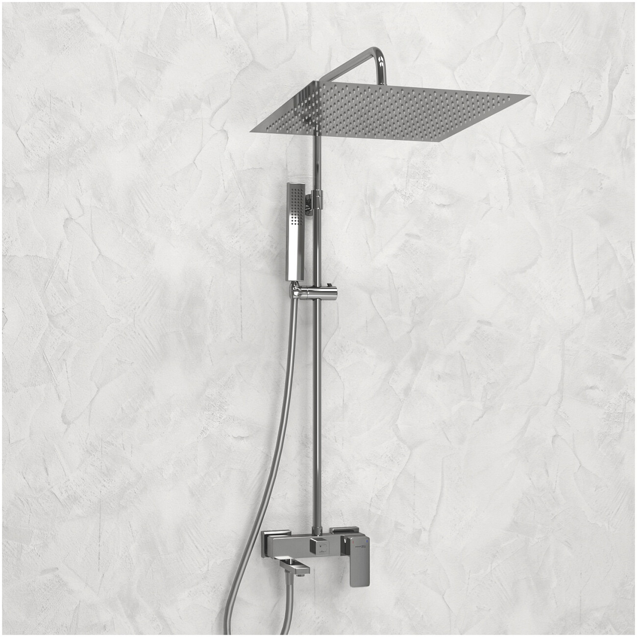 Душевая система со смесителем из латуни хром Wasserkraft A177.119.103.087.CH - изображение 2