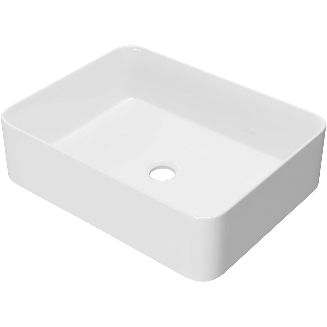 Накладная раковина 37х48 см белая Stworki "Берген" S21414WH - изображение 7