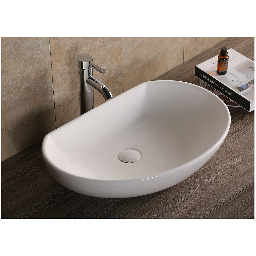 Раковина фарфоровая полукруглая 41х61 см белая Cerutti SPA CR7074 ...