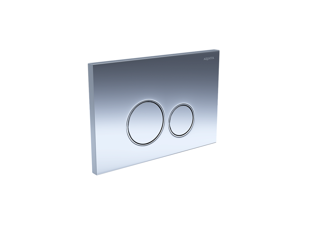 Кнопка смыва для унитазов хром глянцевый Aquatek 005B KDI-0000018 - изображение 3
