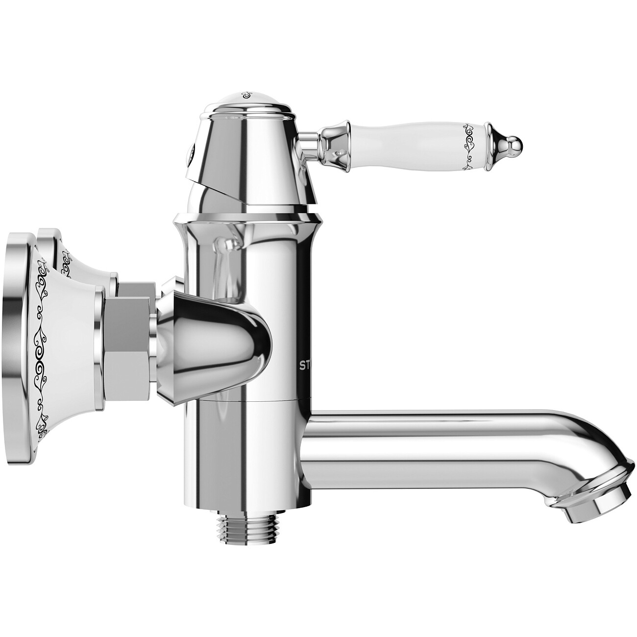 Смеситель для ванны с душем настенный хром Stworki "Свендборг" S02100CR - изображение 7