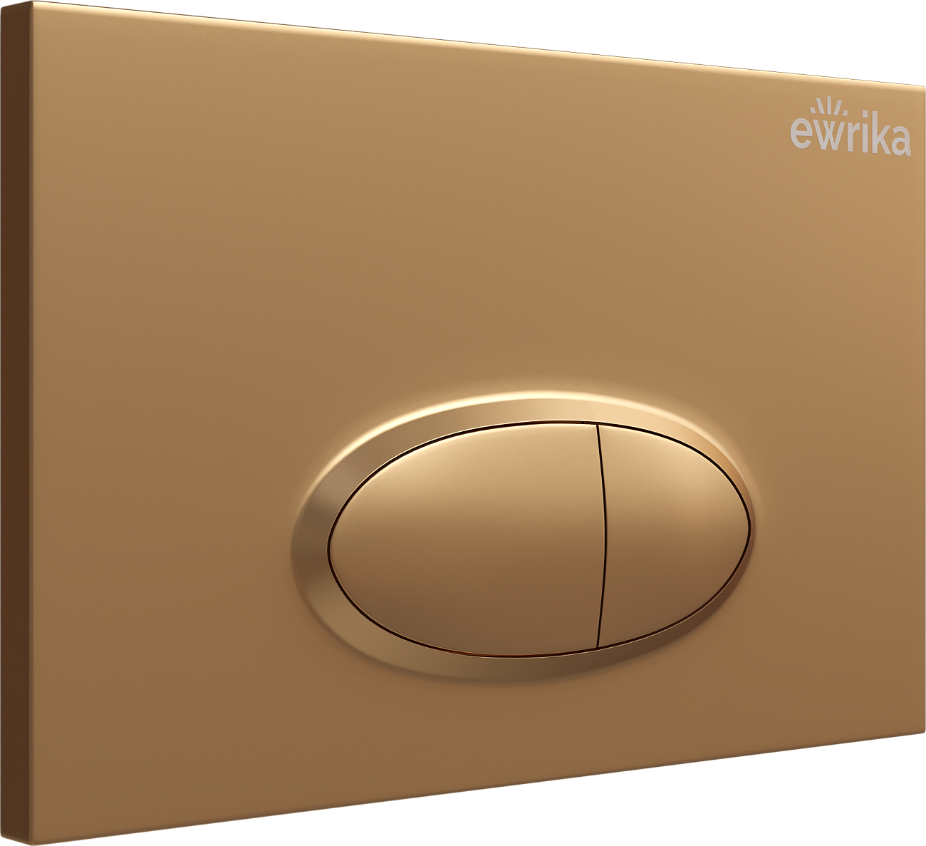 Кнопка смыва золото матовое Ewrika 0053 - изображение 3