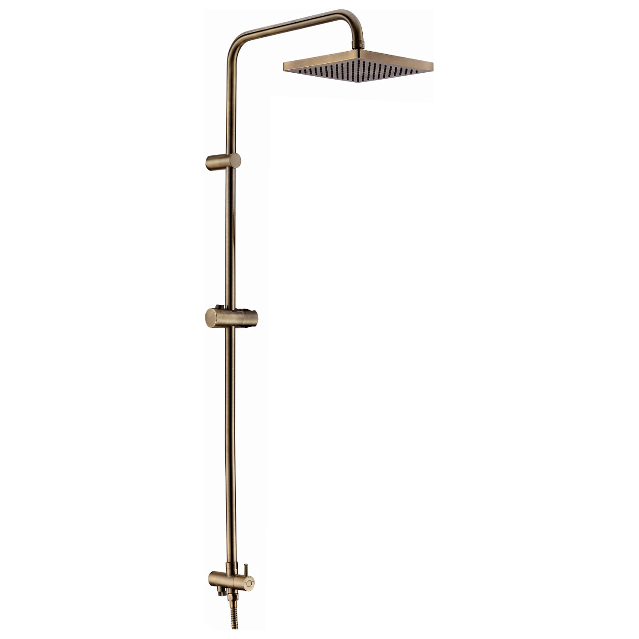 Душевая стойка с верхним душем и держателем светлая бронза Wasserkraft A040 - изображение 4