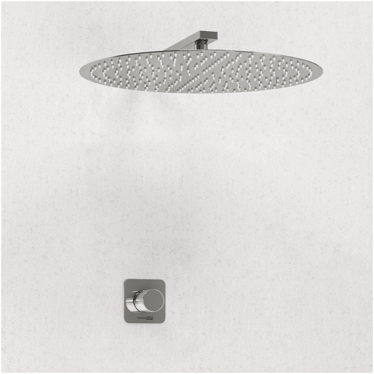 Душевой комплект встраиваемый с верхним душем хром Wasserkraft A4651.090.117 - изображение 2
