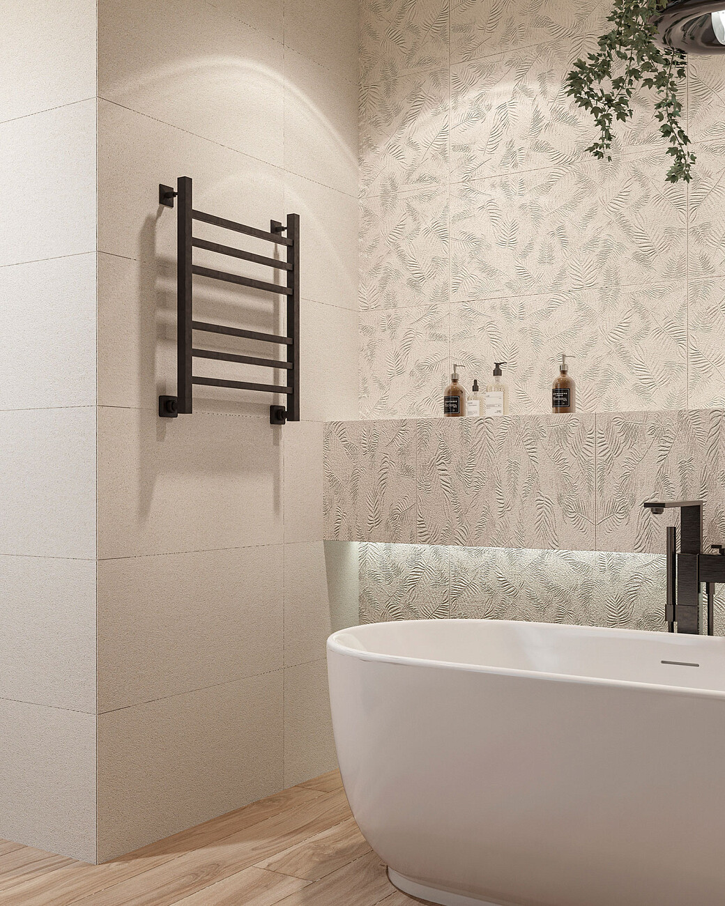 Полотенцесушитель водяной 60х50 см черный Ewrika "Деметра" LP 4656759171353 - изображение 10