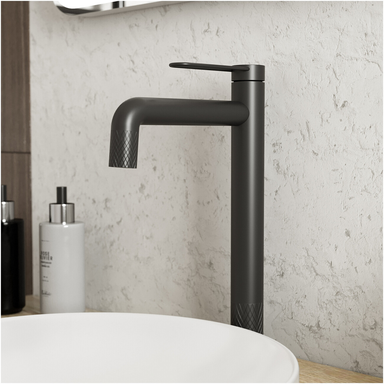 Смеситель для раковины однорычажный черный Stworki "Левангер" S07020BK - изображение 5