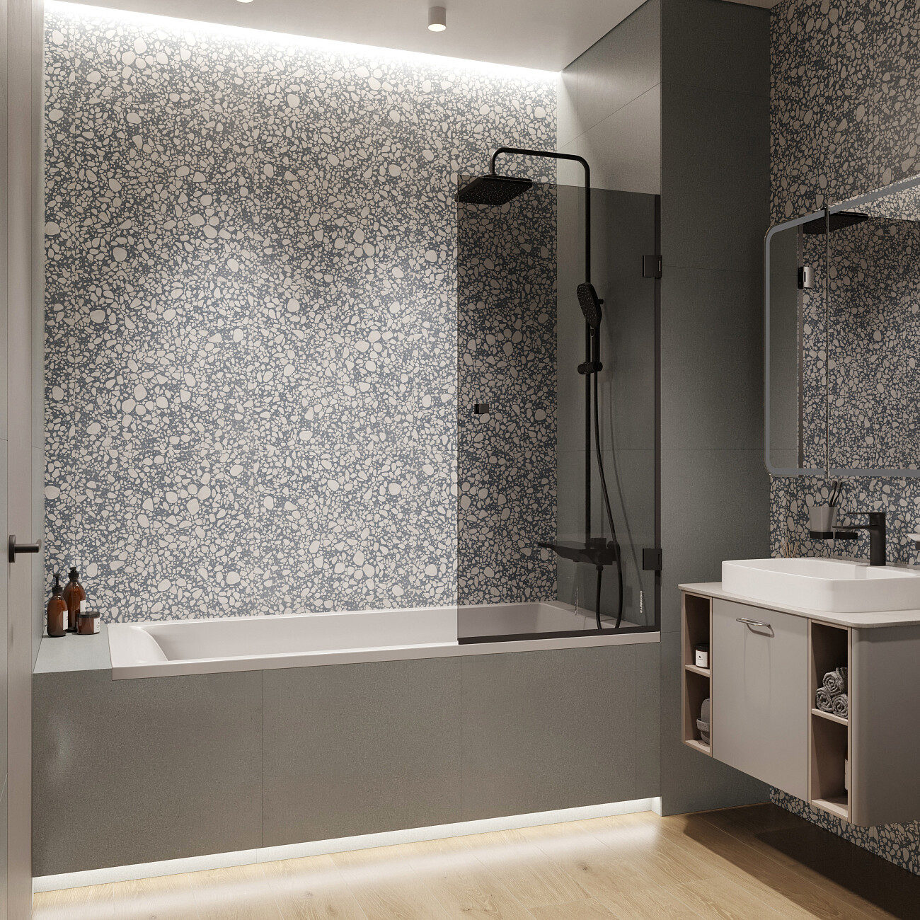 Ванна из искусственного камня 80х170 см с ножками белая Stworki "Ольборг" ФР-00014091, ФР-00014107 - изображение 4