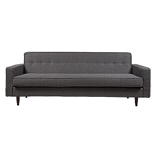 Диван большой прямой темно-серый Bantam Sofa