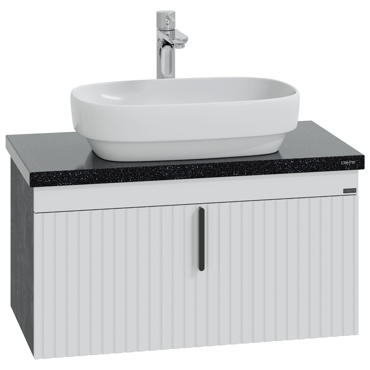 Раковина накладная керамическая прямоугольная 37,5х56,5 см белая Kirovit "Купер 56" - изображение 6