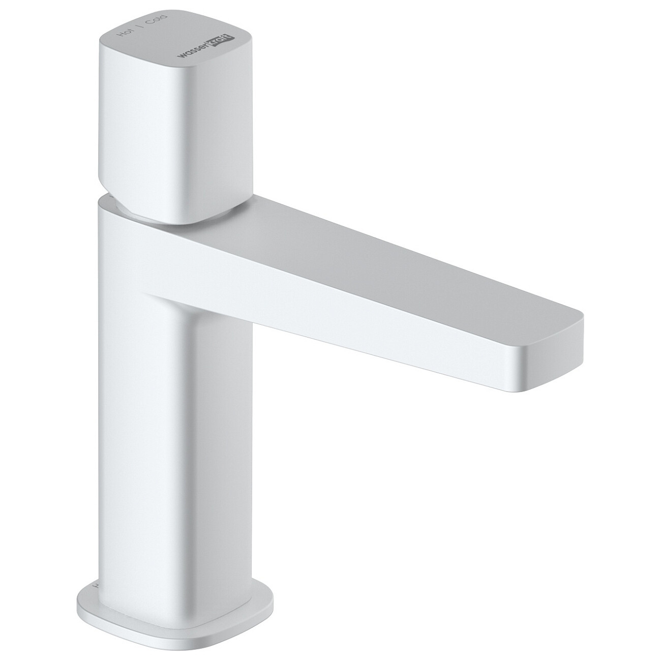 Смеситель для раковины из латуни белый Wasserkraft 9503 - изображение 3