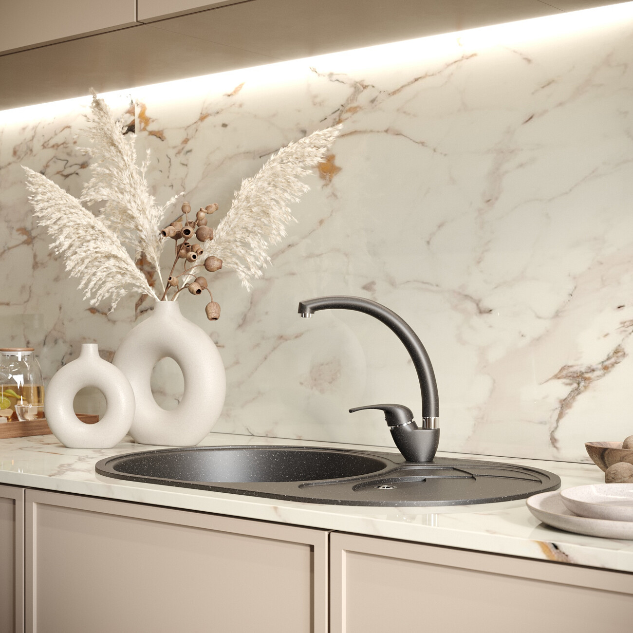 Смеситель для кухни однорычажный морион Domaci "Солерно" DC-3013 - изображение 3