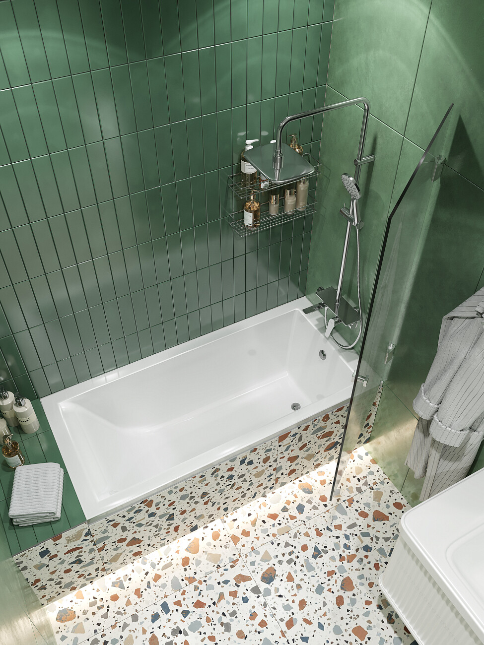 Ванна из искусственного камня с ножками 150х70 см белая Stworki "Ольборг" ФР-00014086, ФР-00014106 - изображение 5