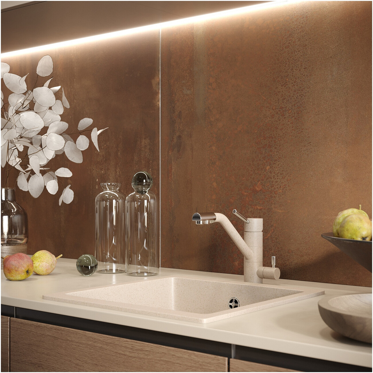 Мойка кухонная берилл Domaci "Солерно" DMQ-1455.Р берилл - изображение 3