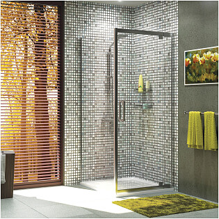 Душевой уголок квадратный 100х100 см хром Wasserkraft Berkel 48P19