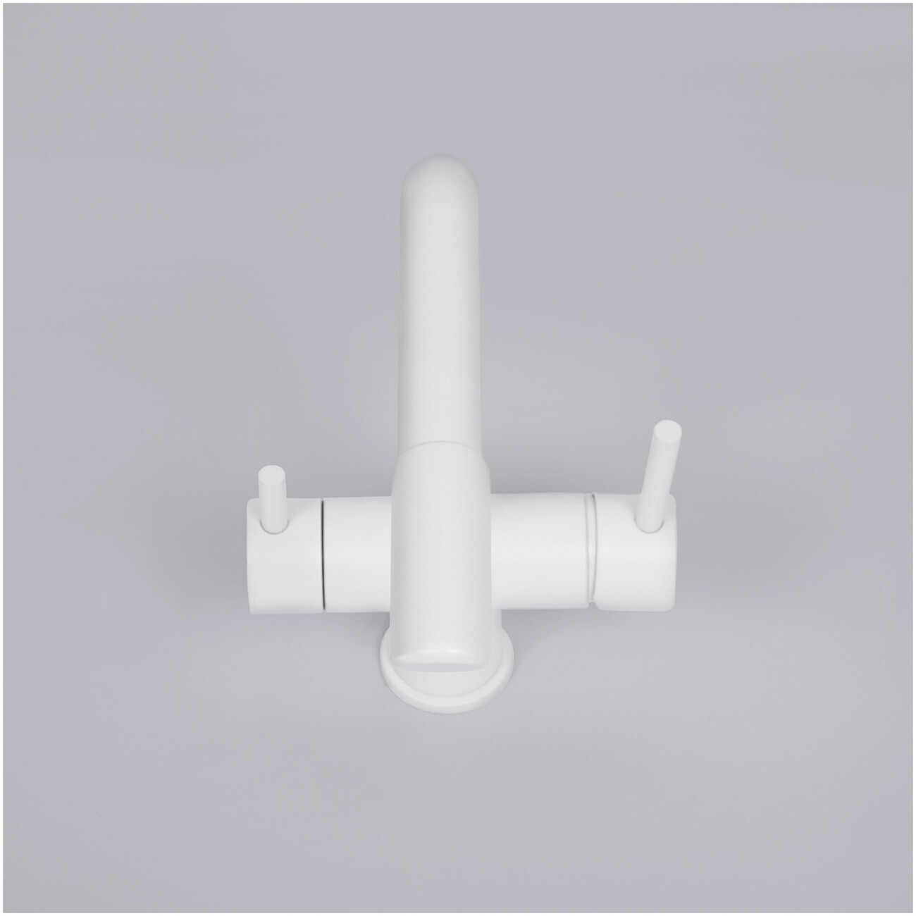 Смеситель для кухни под фильтр из латуни белый Wasserkraft A8357 - изображение 6