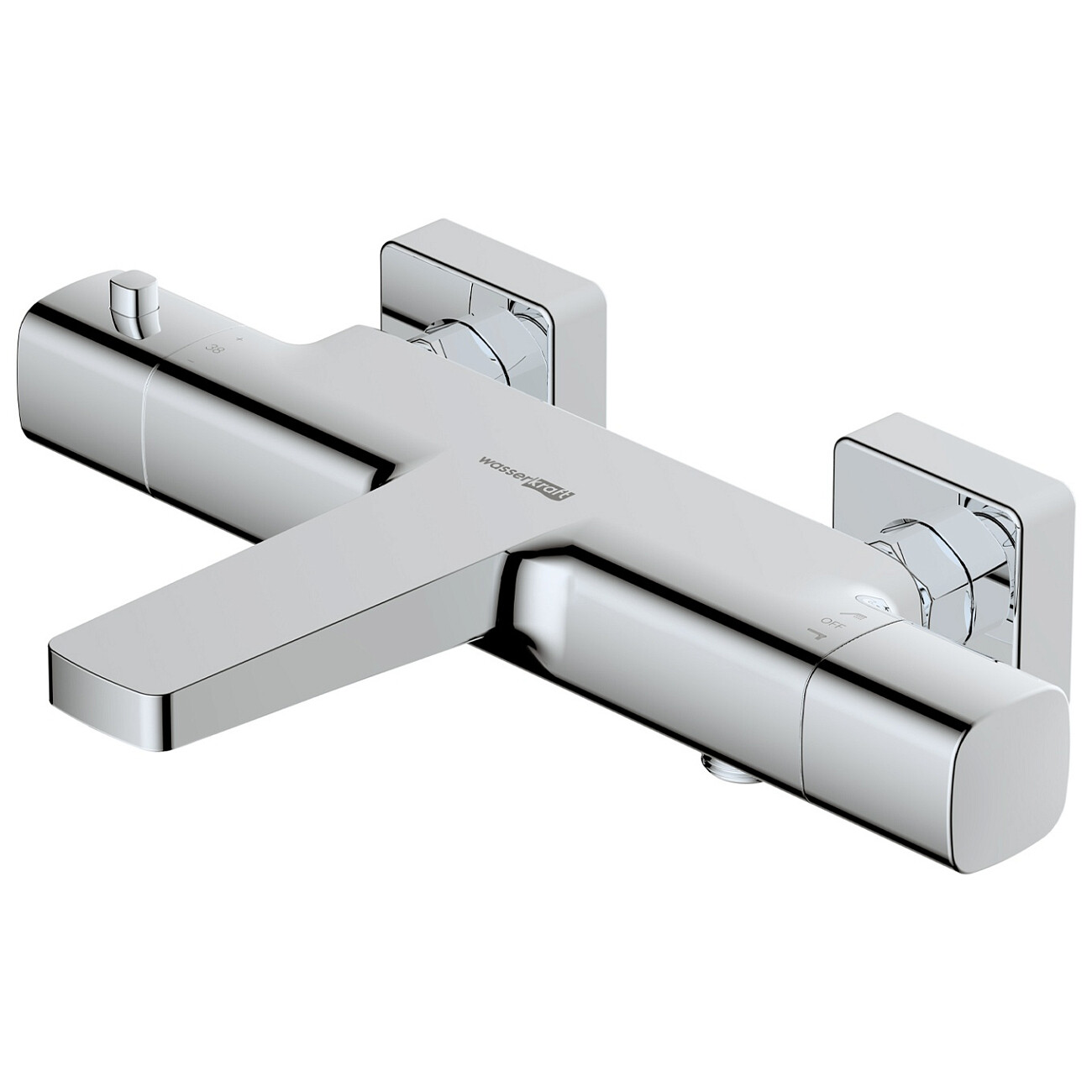 Смеситель для ванны и душа термостатический хром Wasserkraft 8611 Thermo - изображение 3