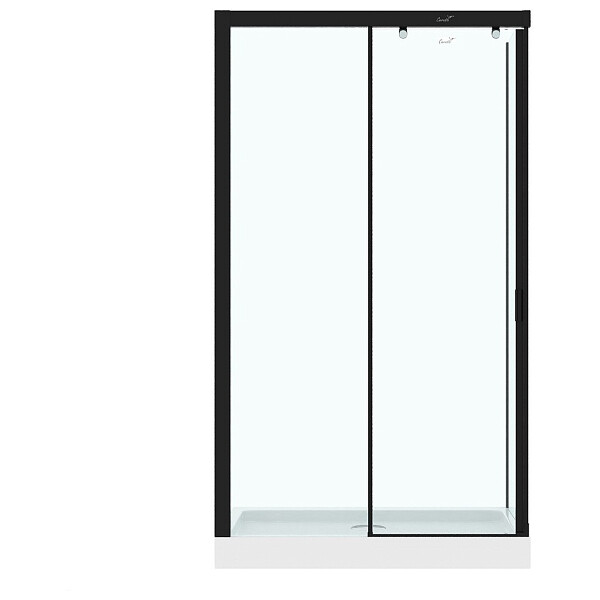 Душевой уголок прямоугольный левый 80x120 см черный Cerutti SPA Marbella 120B L - изображение 1