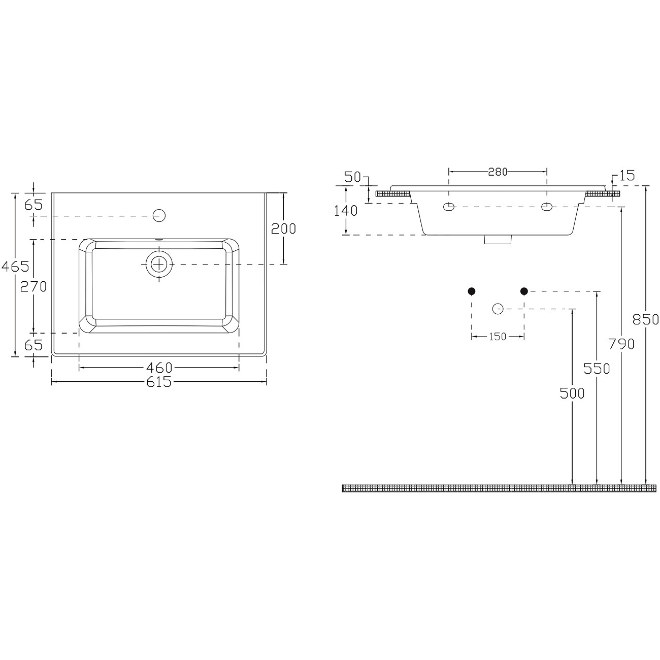 Раковина мебельная фаянсовая 60 см белая Stworki "Вестервик" - изображение 2