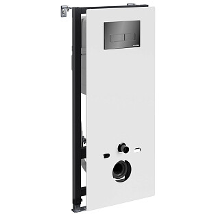 Инсталляция для подвесного унитаза с кнопкой смыва белая Abens 20TLT.010.ME.WH.PB03