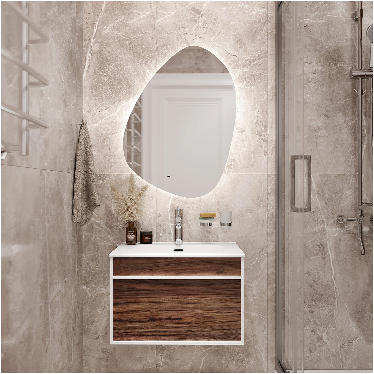 Раковина мебельная фаянсовая 60 см белая Stworki "Вестервик" - изображение 4