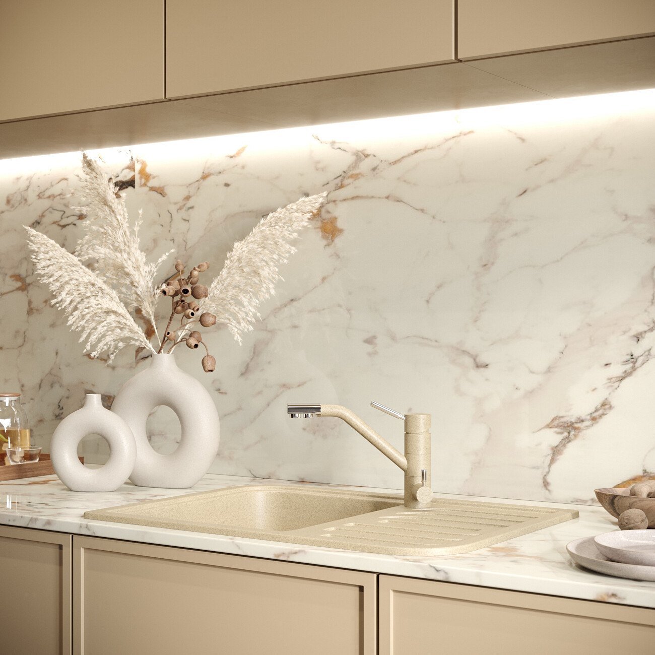 Смеситель для кухни однорычажный с изливом для фильтрованной воды сардоникс Domaci "Солерно" DC-3008 - изображение 3