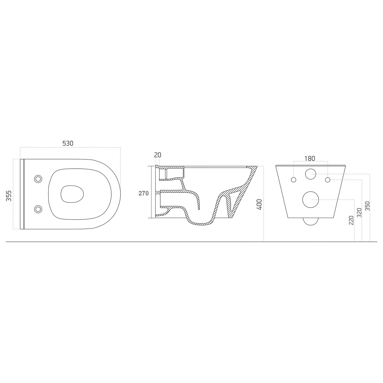 Унитаз подвесной безободковый черный Creto Logan L3 1003-002-L3BlMat - изображение 14