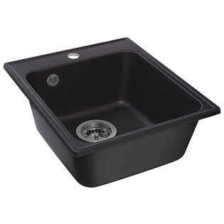 Мойка кухонная черная Reflection Quadra RF0243BL