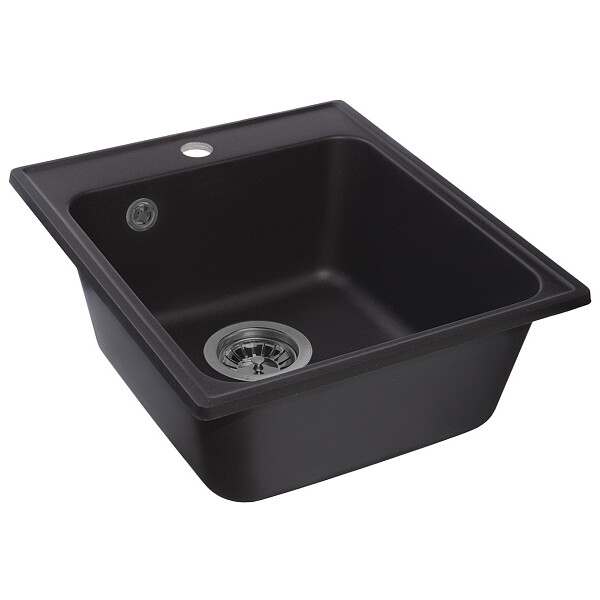 Мойка кухонная черная Reflection Quadra RF0243BL - изображение 1